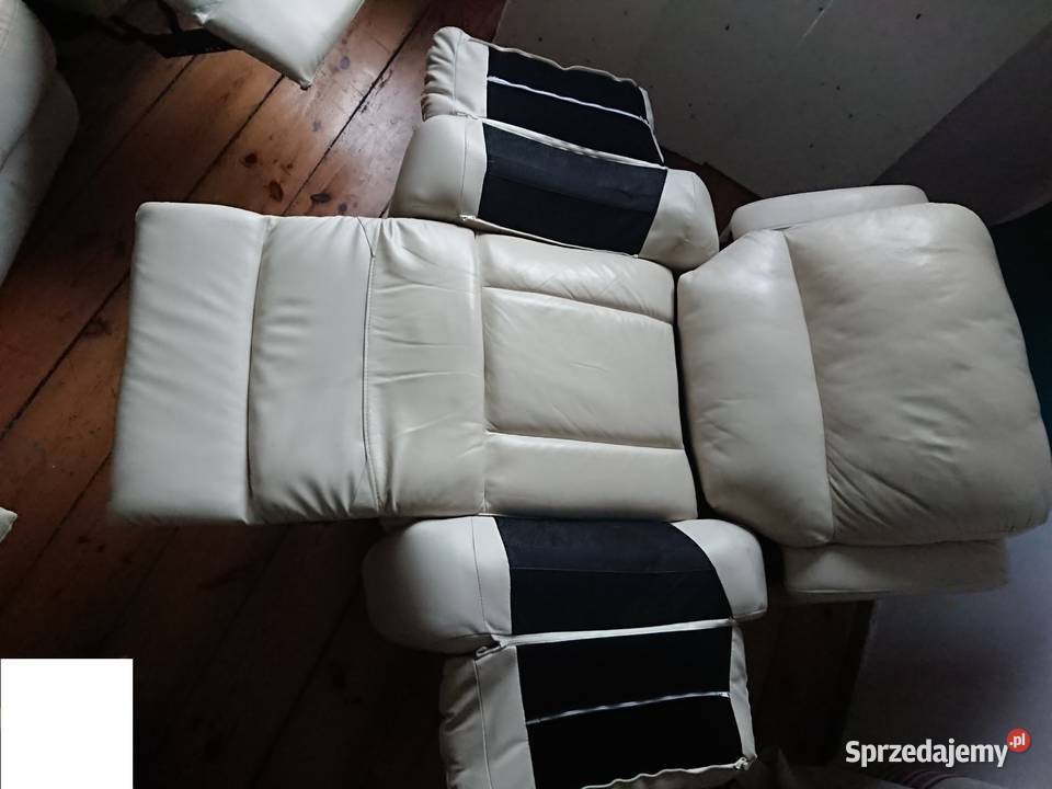 Komplet Zestaw Wypoczynek Skórzany Relax Sofa mazowieckie Warszawa