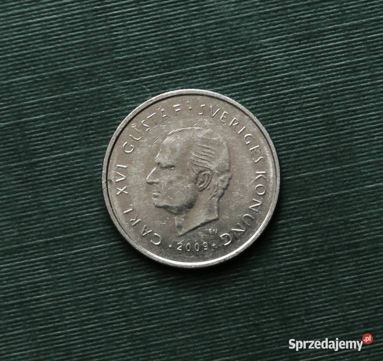 Szwecja 1 korona 2009r 200 rocznica Oderwanie Numizmatyka Gliwice