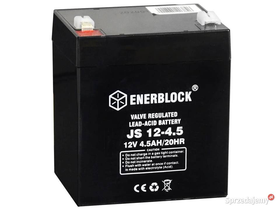 Akumulator ENERBLOCK AGM JS1245 12V 45Ah Części i akcesoria dolnośląskie Wrocław