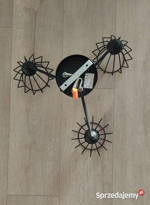 Ozdobna lampa sufitowa czarna stylowa Lampy wiszące Kędzierzyn-Koźle sprzedam