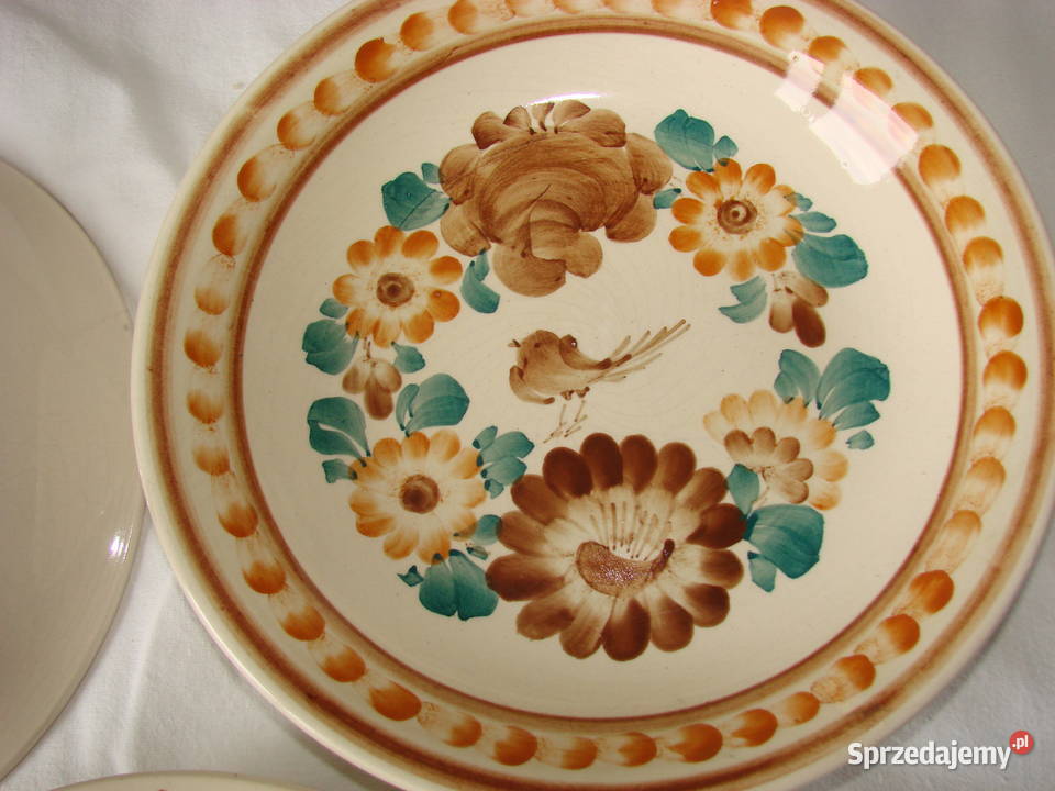 Włocławek fajansowy talerz PRL pomorskie