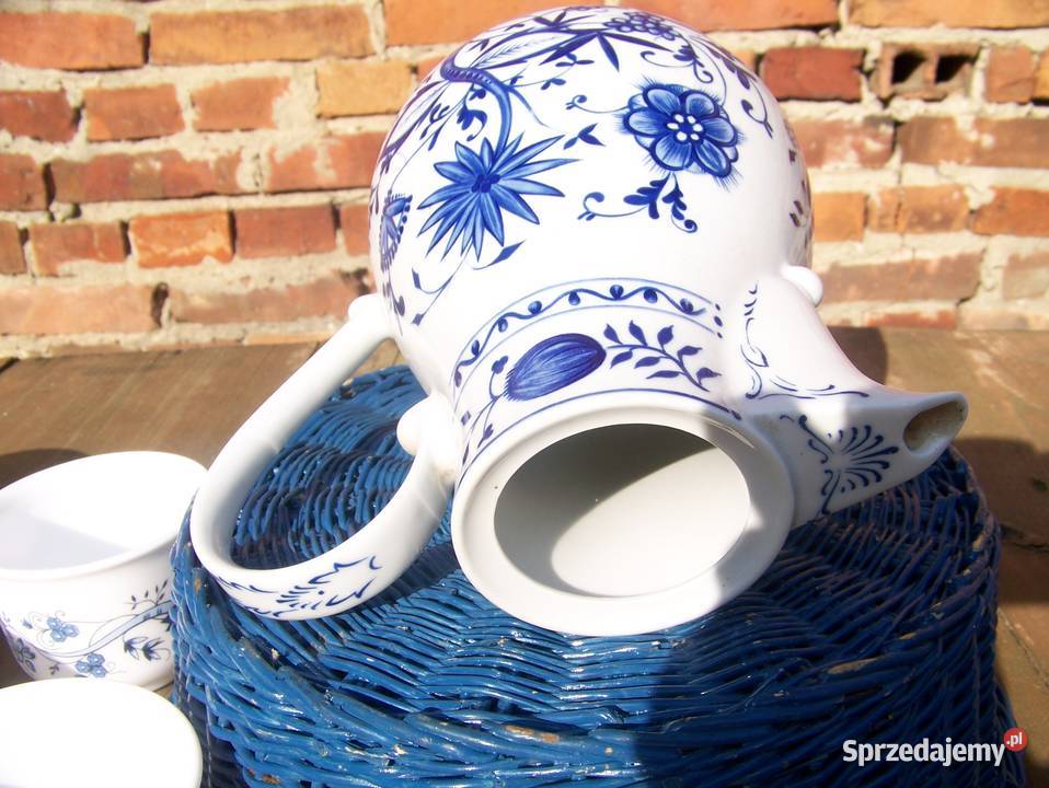 dzbanek z filiżankami wzór cebulowy Białogard sprzedam