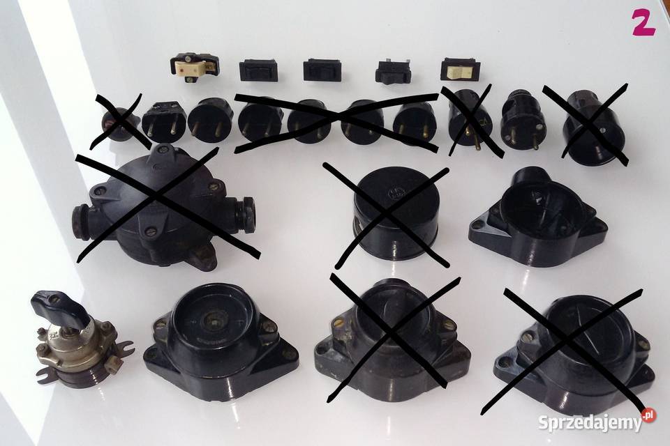 Stare bakelitowe oprawy elektryczne styl Warszawa sprzedam