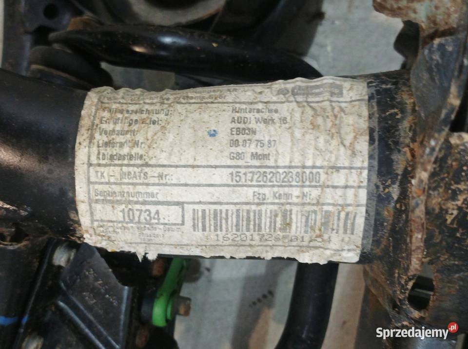 BELKA ZAWIESZENIA TYŁ Audi A3 III 2013 2020 8V