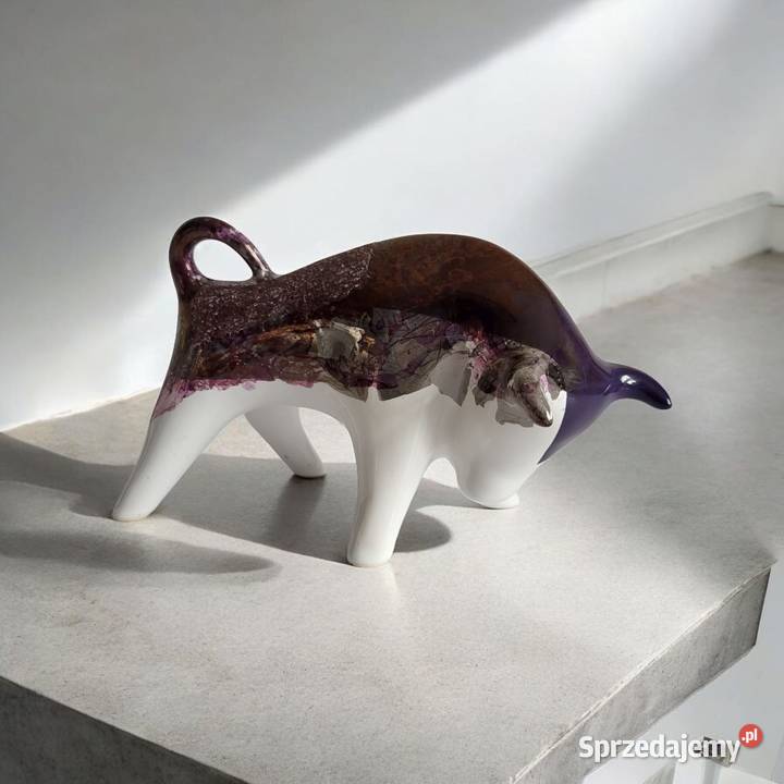 BYK Znak zodiaku Figurka Byczek ceramiczny Sierakowice