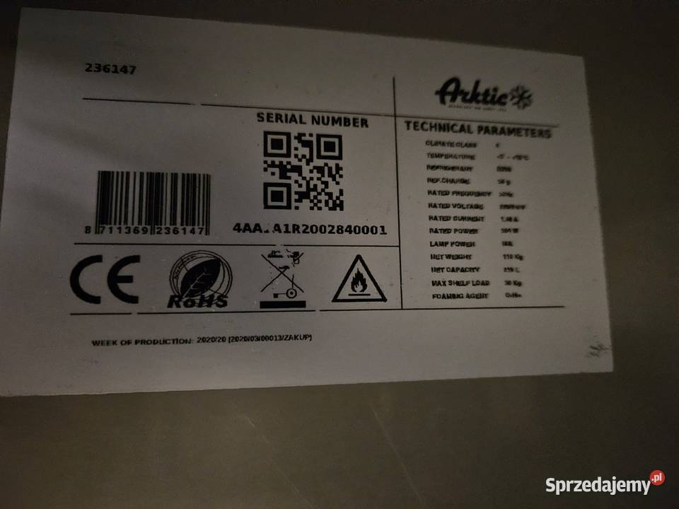 Stół chłodniczy 3 drzwiowy HendiArktic 236147 Pszczyna