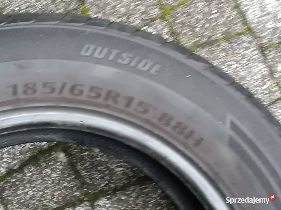 Opony lato 185x65x15 głębokość rowka 5mm stan b