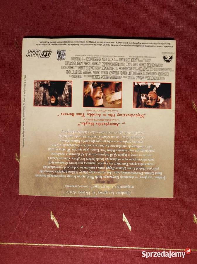 1999 Płyta CD dvd film Jeździec bez głowy Sleepy Kielce