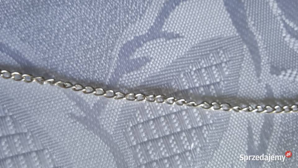 POSREBRZANY KRÓTKI ŁAŃCUSZEK posrebrzane Piła