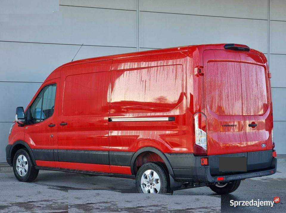 Ford Transit L3H2 130 Drzwi Lewe Hak Dostępny czerwony Samochody dostawcze Szczecinek
