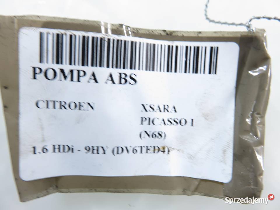 POMPA ABS CITROEN XSARA PICASSO I N68 0265950072 osobowe