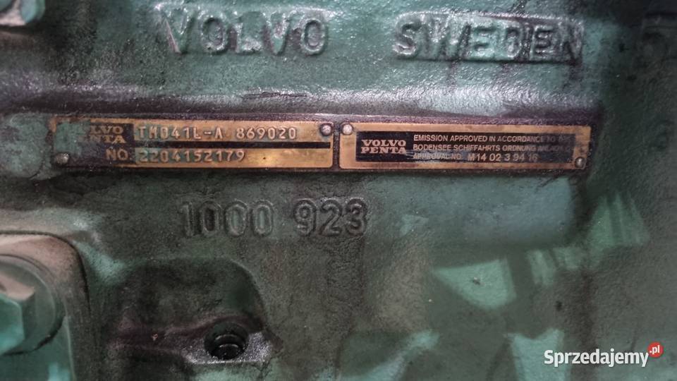 VOLVOPENTA TDA41L 150 Komplet z przekładnią Pozostałe Części maszyn i innych pojazdów