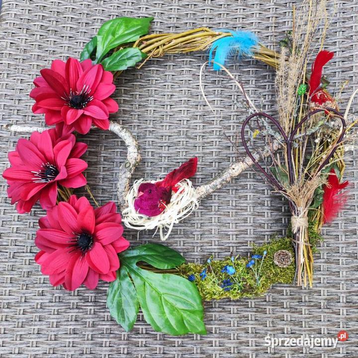 Wieniec wianek Wielkanocny ozdoba na drzwi wielkopolskie Poznań