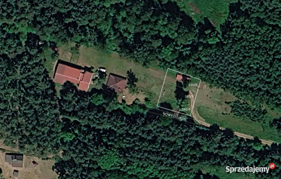 Działka budowlana lesie na sprzedaż 800m2 12 Kranów sprzedam