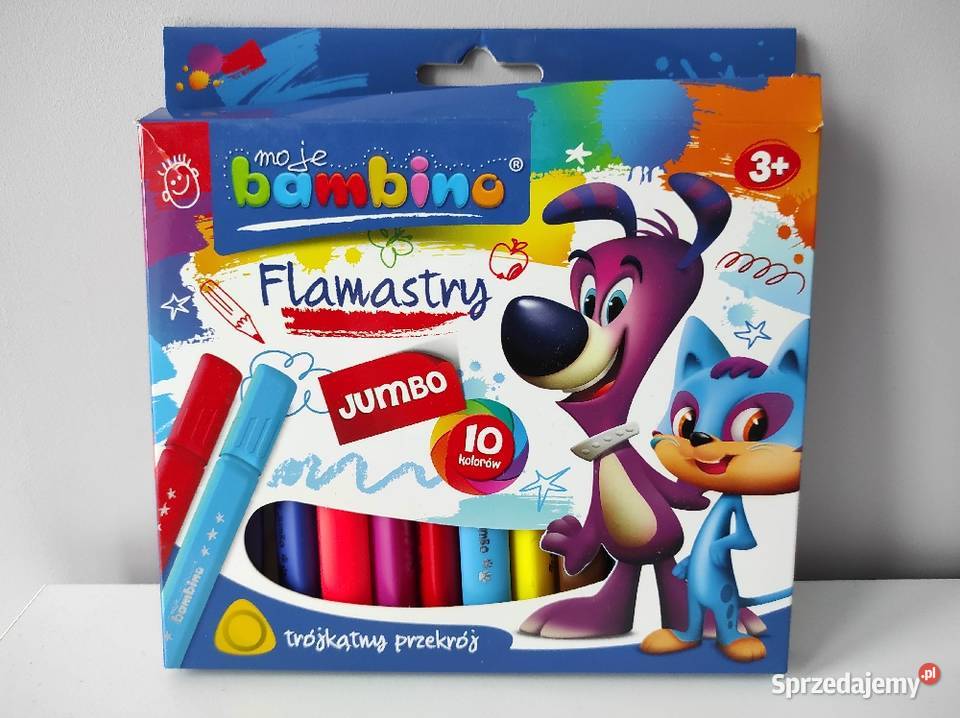 Bambino Jumbo flamastry mazaki pisaki 10 Artykuły szkolne Płock