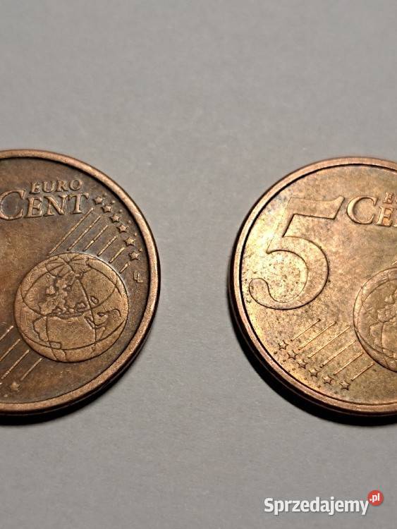 Moneta 5 Eurocent 2002r Literka F i Moneta 5 mazowieckie Radom