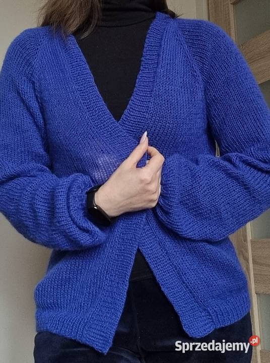 kardigan moherowy robiony ręcznie Ruda Śląska