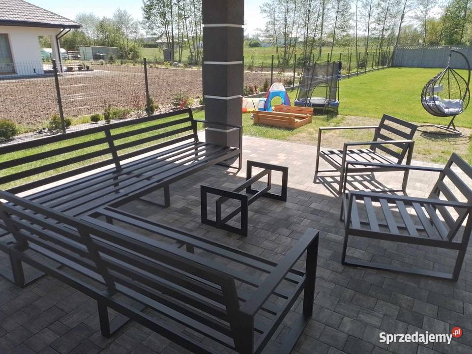 Meble ogrodowe Zestaw XXL 10 osób Metalowe sprzedam