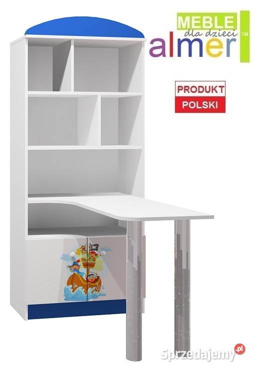 PIRACI 6 N36 regał z biurkiem dziecięcy 80x40