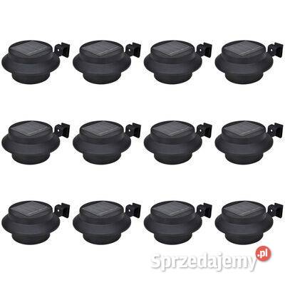 Solarne lampy ogrodzeniowe LED 12 czarne277122 Pozostałe Warszawa