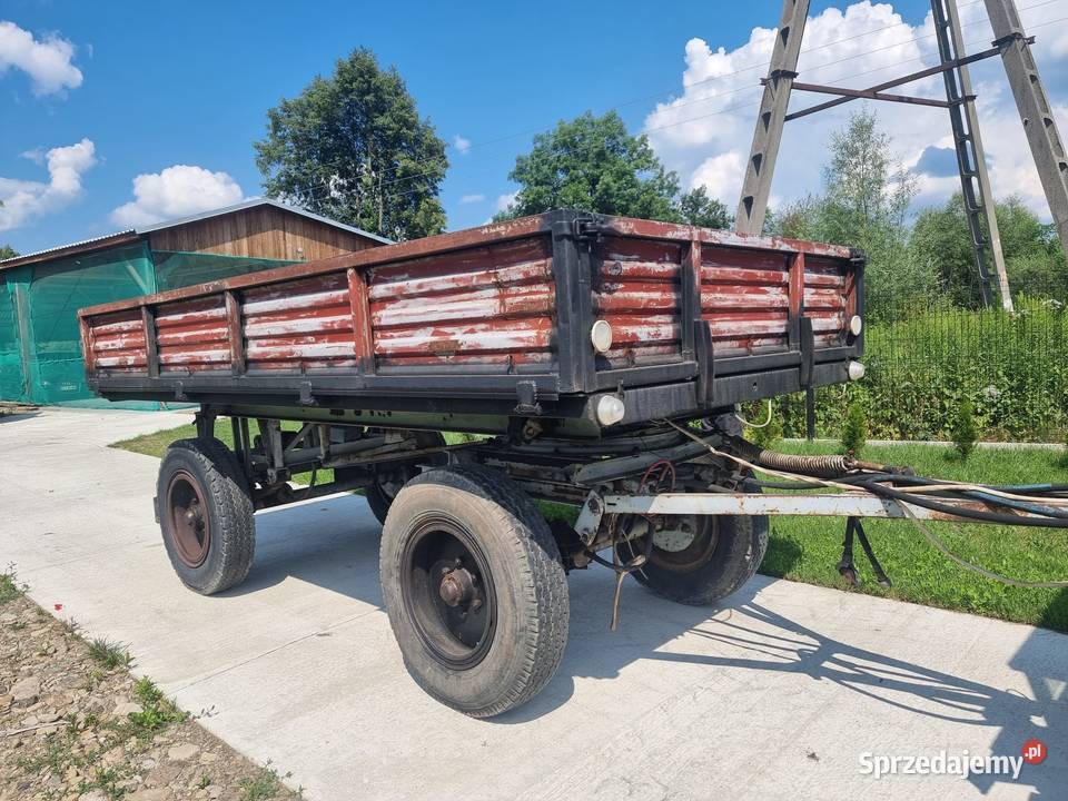 Przyczepa Rolnicza Wywrotka Sanok D44 D46 D47 Przyczepy rolnicze Maszyny rolnicze Grybów
