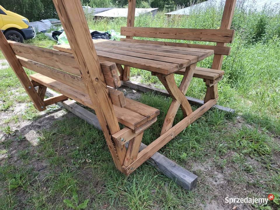 meble ogrodowe komplet z zadaszeniem Piaseczno