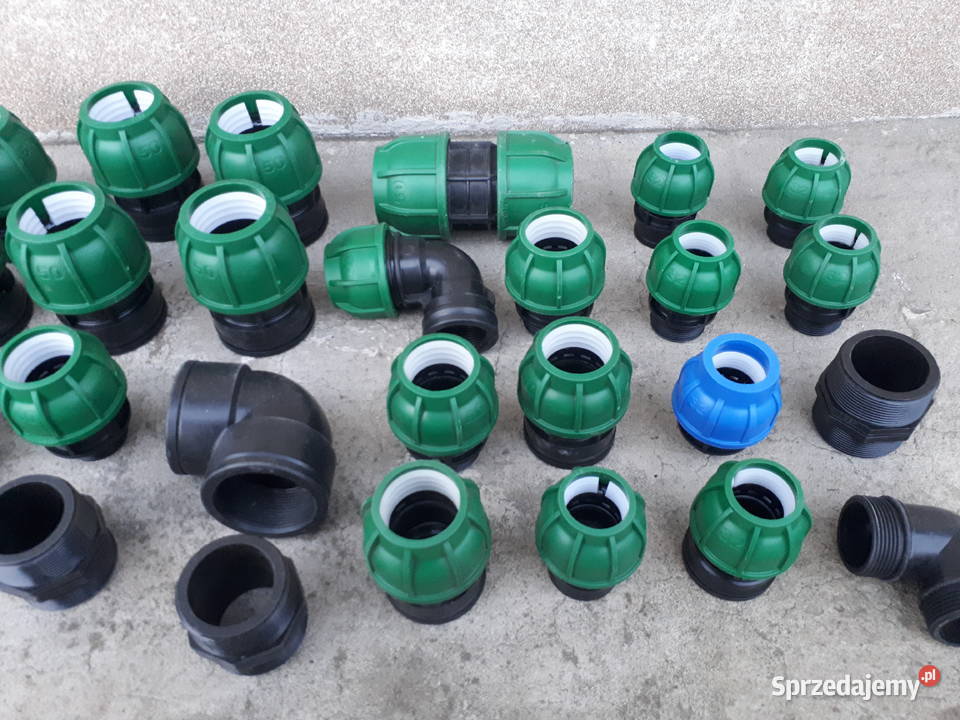 Złączka skręcana kolanko PE 32 40 50 mm Nawadnianie Stara Rokitnia