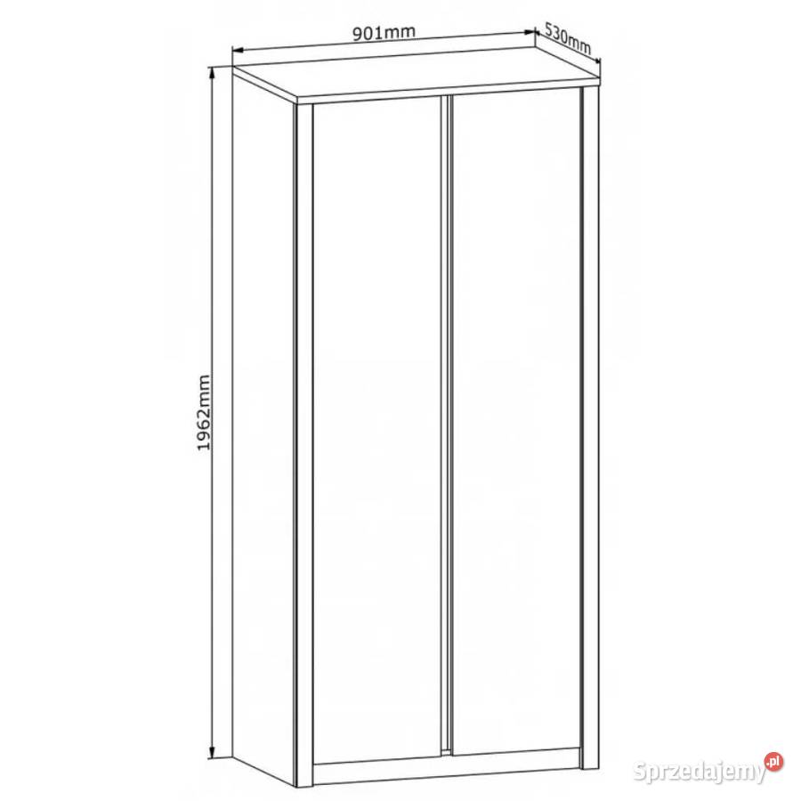 Nowa szafa Malta S2D Dąb Artisan Szary Kraków sprzedam