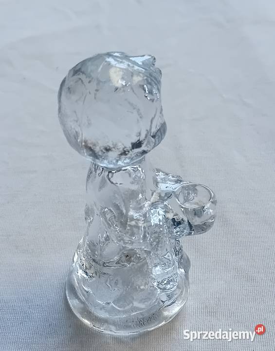 Szklana figurka świeczik Kosta Boda Biedermann Koźminek