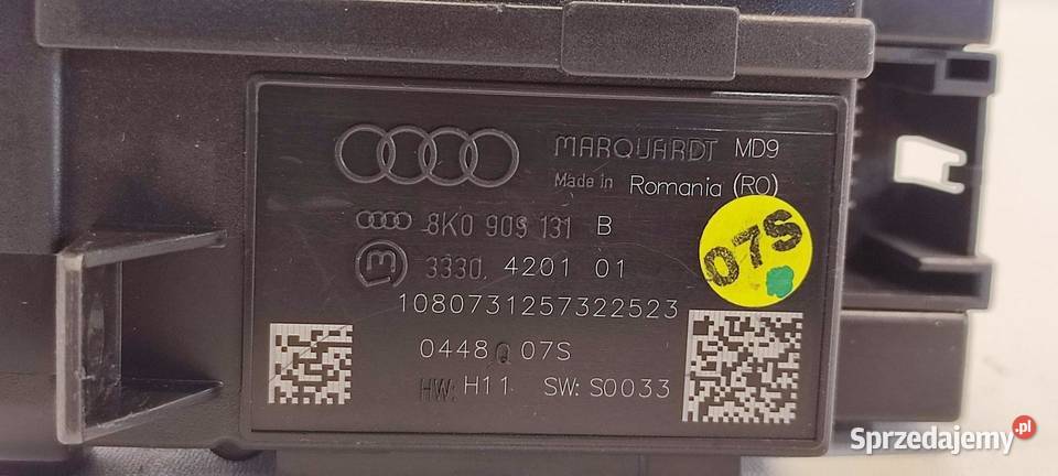 AUDI Q5 8R A5 8T A4 B8 STACYJKA KLUCZYK
