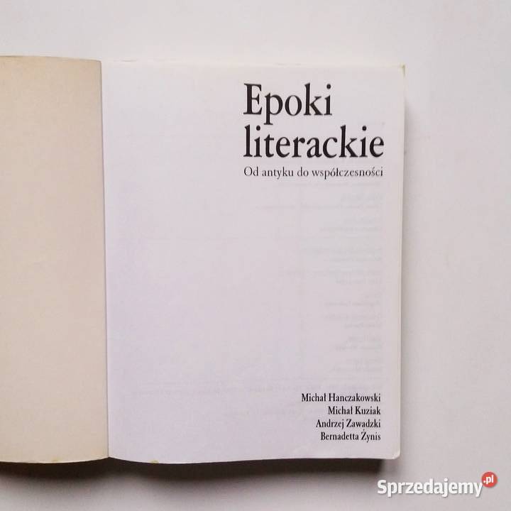 MHanczakowski Epoki literackie antyku do Podręczniki Łódź