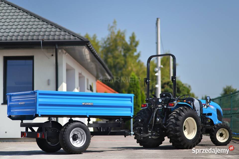 Przyczepa rolnicza jednoosiowa 2T z kiprem i podkarpackie Tajęcina