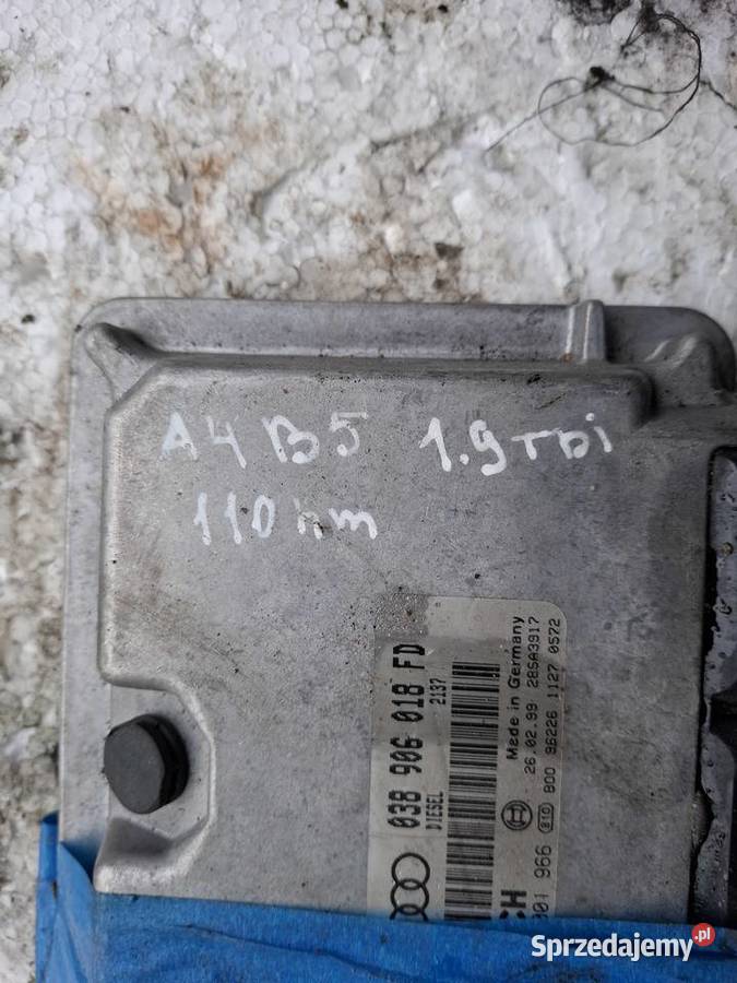 Komputer Sterownik Silnika Audi A4 B5 19TDI 110 lubelskie Wisznice sprzedam
