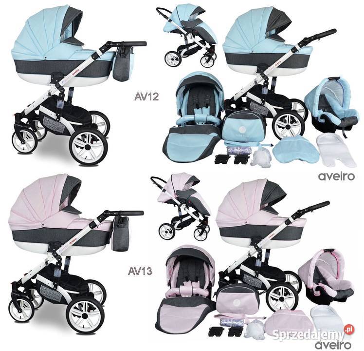 NOWY Wózek Dziecięcy Aveiro 3w1 Gondola Warszawa