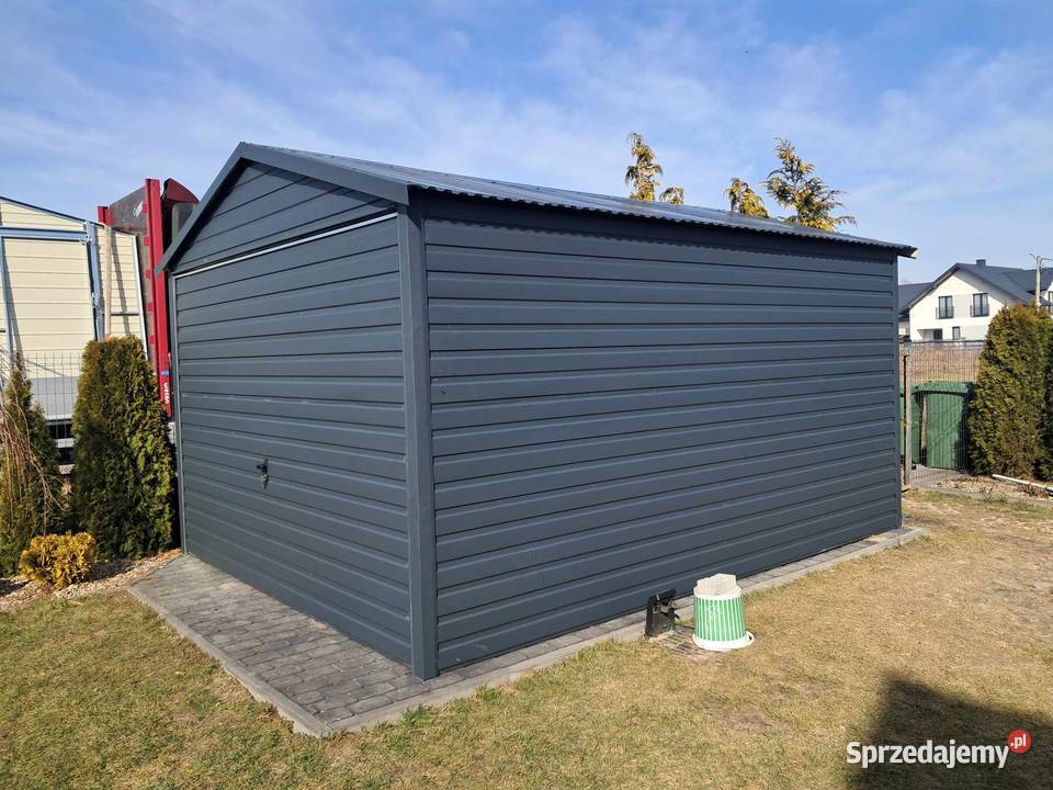 Garaż blaszany 3x5 WZMOCNIONY PROFILAMI W OCYNKU Szczecinek sprzedam
