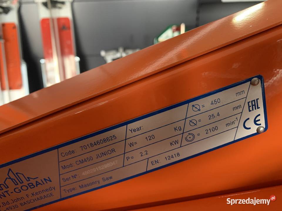 Piła do silki porothermu NORTON CLIPPER 450 230v Poznań