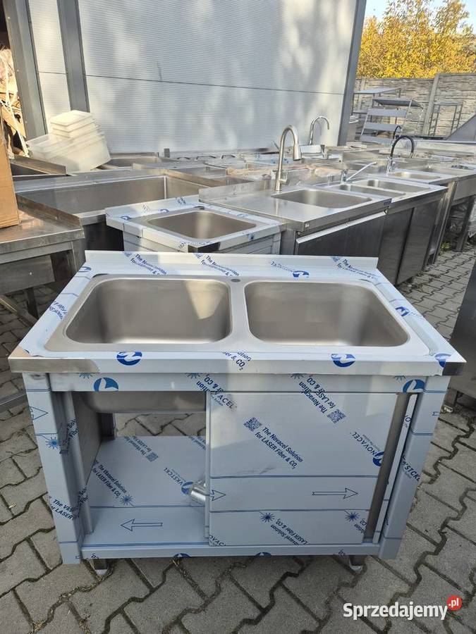 Zlew Gastronomiczny 2 Komorowy Drzwi Suwane Ostrów Wielkopolski