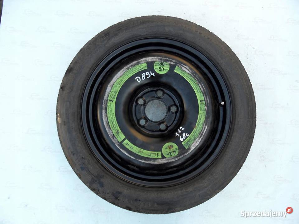 MERCEDES W209 koło dojazdowe 1258017 99M 5x112