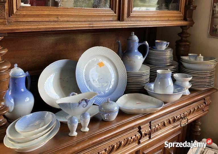 Filiżanka Royal Copenhagen Złota mewą Porcelana i szkło Gdańsk