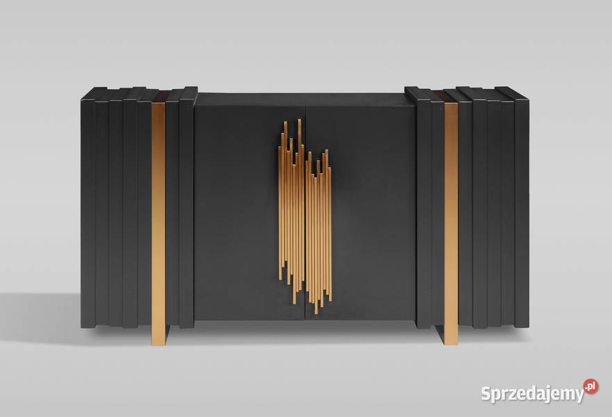 Komoda złota Pedro Glamour Premium 160x40x90 Komody Golkowice