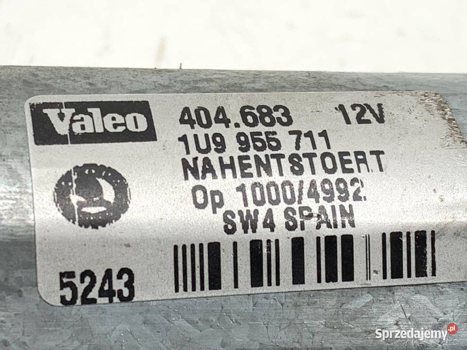 SILNIK WYCIERACZEK TYŁ SKODA OCTAVIA I 1U9955711 osobowe Silniki wycieraczek