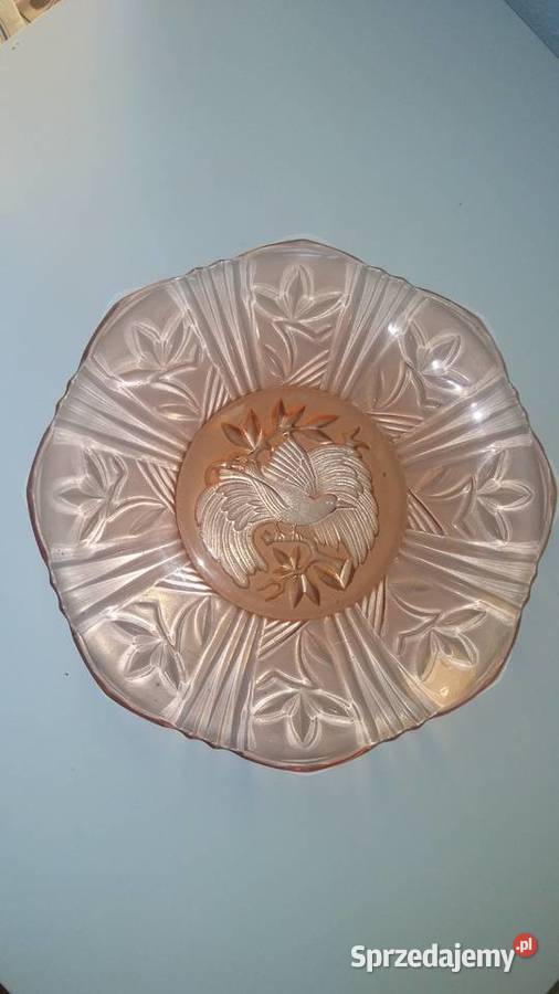 Talerz Hortensja z cietrzewiem lata 30 Łódź