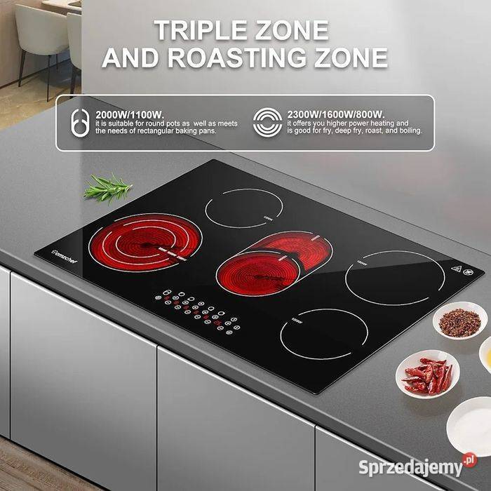 Nowa Płyta Ceramiczna Amzchef YLCF6705 77 5cio Pozostałe Nowe Bielice