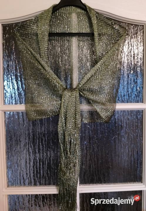 SZALIK długi oliwkowa zieleń z metalicznym Oborniki