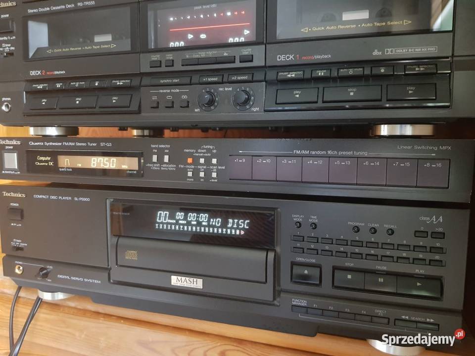 TECHNICS MAGNETOFON TUNER RADIO ODTWARZACZ CD