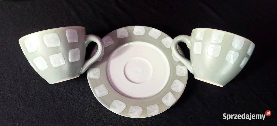 6 duo filiżanki i spodki ręczna robota zestaw Jasień