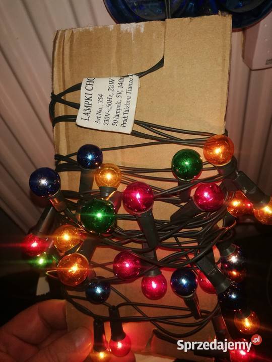 Lampki na choinkę z lat PRL Pozostałe mazowieckie