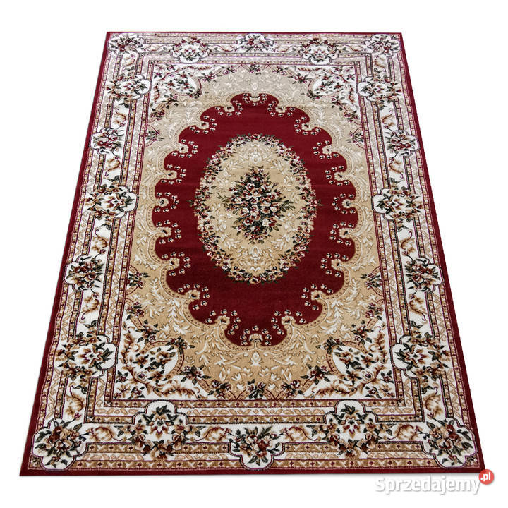 Gęsty dywan 200x300 bordowy klasyczny 3633 Białystok sprzedam