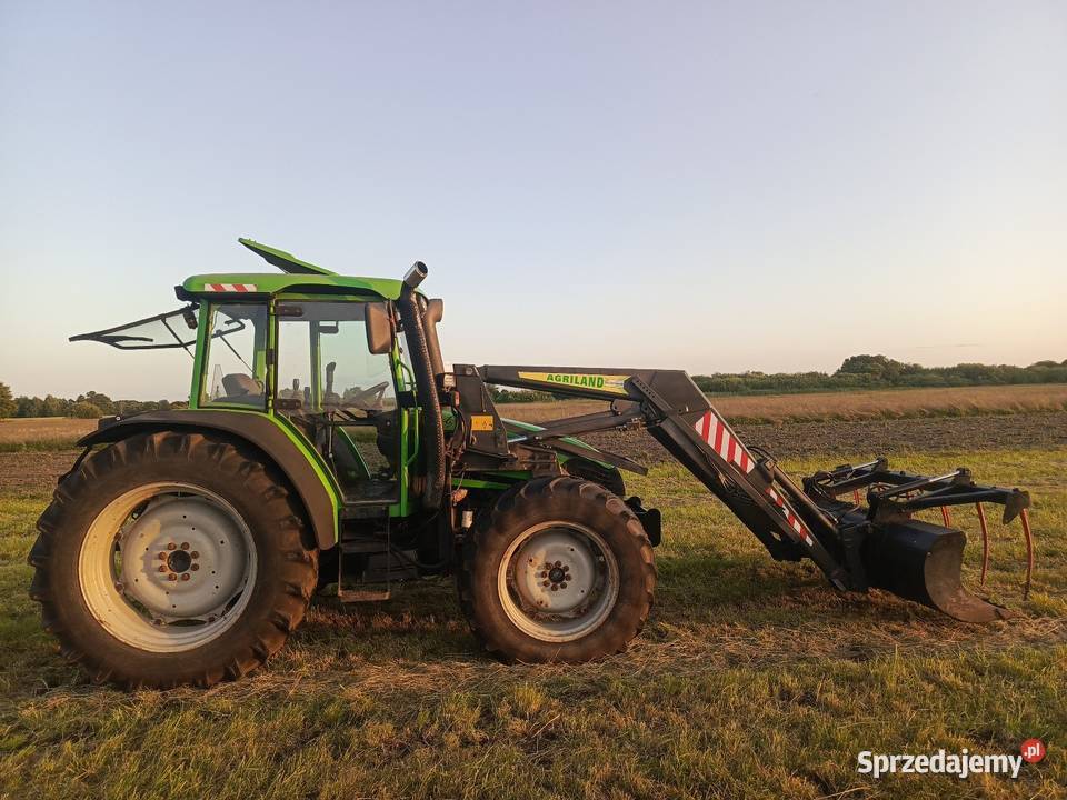 Deutzfahr Agroplus 95 z ładowaczem pełzaki wielkopolskie Dobra