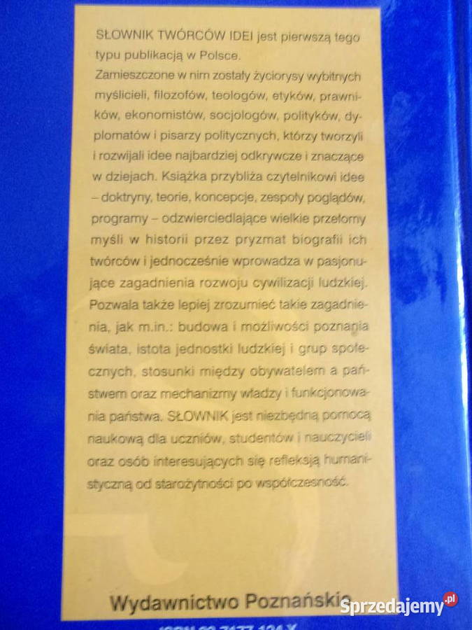 Słownik twórców idei autor Henryk Olszewski Warszawa